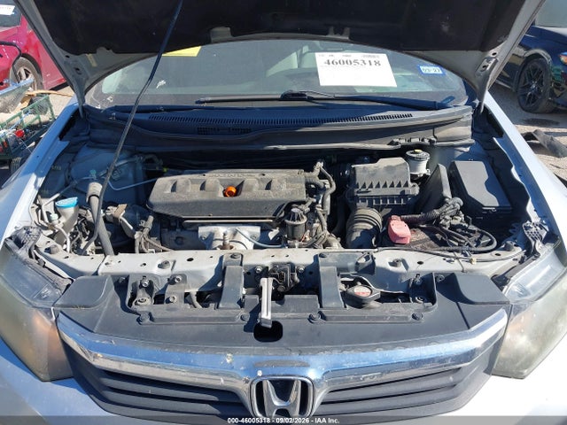 2012 Honda Civic Lx მანქანა იყიდება აუქციონზე, vin: 2HGFB2F5XCH569104, აუქციონის ნომერი: 46005318