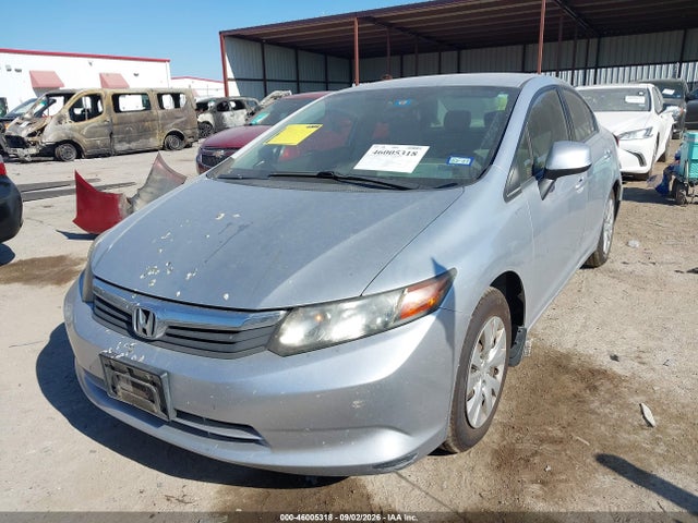 2012 Honda Civic Lx მანქანა იყიდება აუქციონზე, vin: 2HGFB2F5XCH569104, აუქციონის ნომერი: 46005318