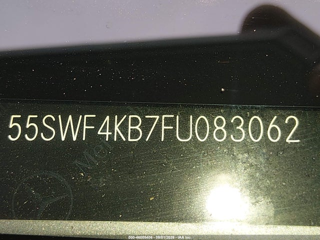 46005406 :رقم المزاد ، 55SWF4KB7FU083062 vin ، 2015 Mercedes-benz C 300 4matic مزاد بيع