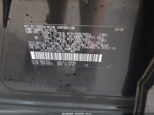 Aukcja sprzedaży 2009 Scion Xb, vin: JTLKE50E591086145, numer aukcji: 46005562