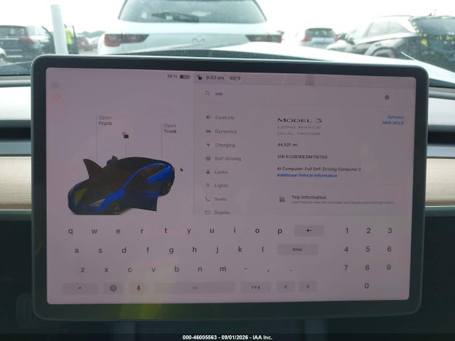 Aukcja sprzedaży 2022 Tesla Model 3 Long Range Dual Motor All-wheel Drive, vin: 5YJ3E1EB3NF118700, numer aukcji: 46005563