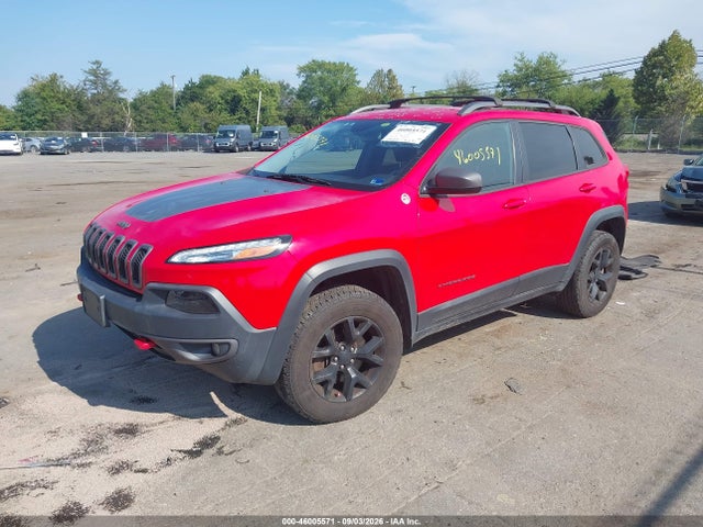 46005571 :رقم المزاد ، 1C4PJMBB4HW587443 vin ، 2017 Jeep Cherokee Trailhawk 4x4 مزاد بيع
