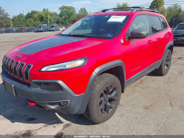 46005571 :رقم المزاد ، 1C4PJMBB4HW587443 vin ، 2017 Jeep Cherokee Trailhawk 4x4 مزاد بيع