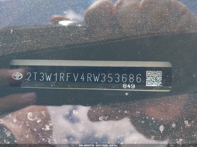 Продажа на аукционе авто 2024 Toyota Rav4 Xle, vin: 2T3W1RFV4RW353686, номер лота: 46005738