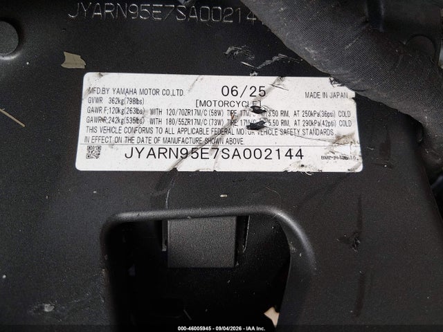Yamaha Mt09 Sp 2025 JYARN95E7SA002144 Image 10