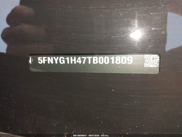 46006047 :رقم المزاد ، 5FNYG1H47TB001809 vin ، 2026 Honda Pilot Ex-l مزاد بيع