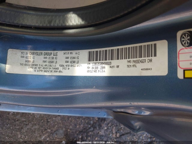 Aukcja sprzedaży 2011 Chrysler 200 Touring, vin: 1C3BC2EG8BN568329, numer aukcji: 46006340