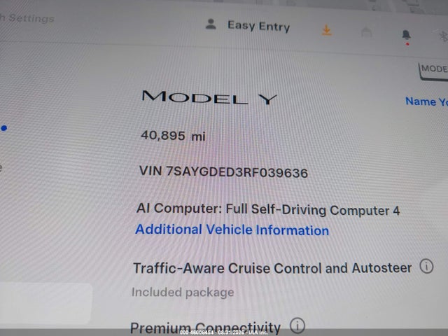 Продажа на аукционе авто 2024 Tesla Model Y Long Range Single Motor Rear-wheel Drive/rwd, vin: 7SAYGDED3RF039636, номер лота: 46006454