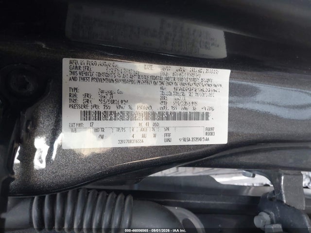 46006565 :رقم المزاد ، 1FADP3F21HL331841 vin ، 2017 Ford Focus Se مزاد بيع
