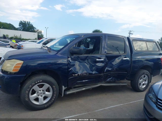 2006 Nissan Titan Se მანქანა იყიდება აუქციონზე, vin: 1N6BA07B56N543205, აუქციონის ნომერი: 46006670