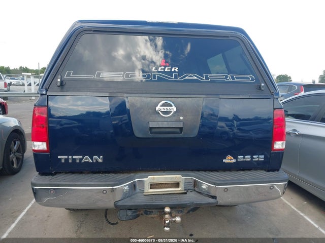 2006 Nissan Titan Se მანქანა იყიდება აუქციონზე, vin: 1N6BA07B56N543205, აუქციონის ნომერი: 46006670