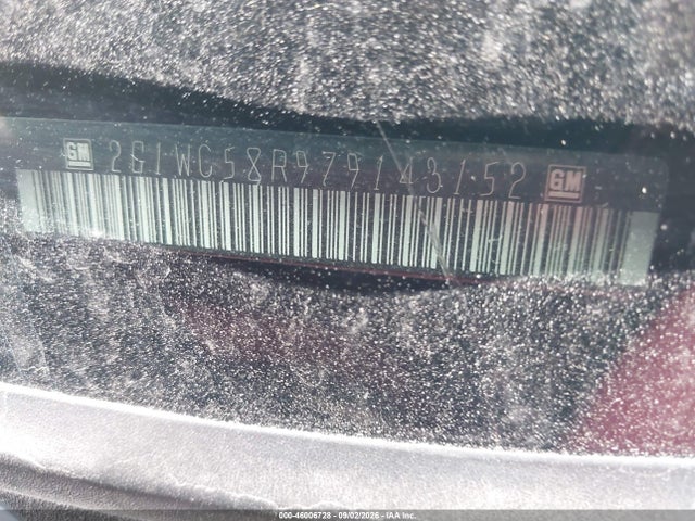 2007 Chevrolet Impala Lt მანქანა იყიდება აუქციონზე, vin: 2G1WC58R979143152, აუქციონის ნომერი: 46006728