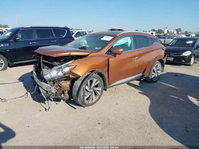 46006839 :رقم المزاد ، 5N1AZ2MG0FN225992 vin ، 2015 Nissan Murano Platinum/s/sl/sv مزاد بيع