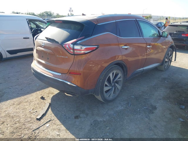 46006839 :رقم المزاد ، 5N1AZ2MG0FN225992 vin ، 2015 Nissan Murano Platinum/s/sl/sv مزاد بيع