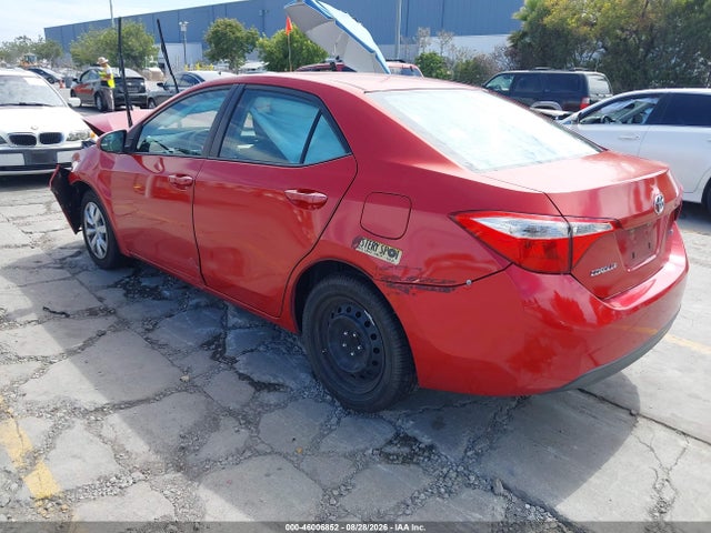 2015 Toyota Corolla Le მანქანა იყიდება აუქციონზე, vin: 5YFBURHE9FP361193, აუქციონის ნომერი: 46006852