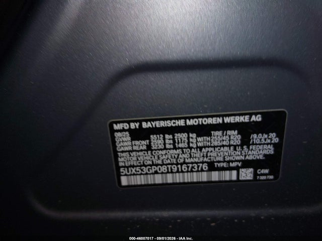 BMW X3 30 Xdrive 2026 5UX53GP08T9167376 Image 9