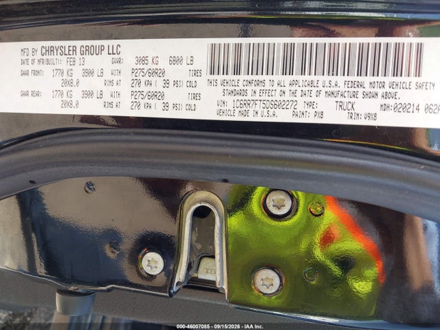 Продажа на аукционе авто 2013 Ram 1500 Express, vin: 1C6RR7FT5DS602272, номер лота: 46007085