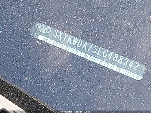 46007151 :رقم المزاد ، 5XYKWDA75EG488342 vin ، 2014 Kia Sorento Sx V6 مزاد بيع