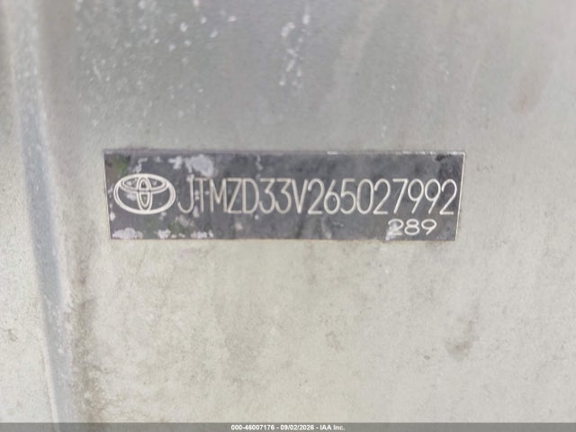 Aukcja sprzedaży 2006 Toyota Rav4, vin: JTMZD33V265027992, numer aukcji: 46007176
