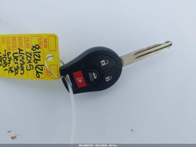 Aukcja sprzedaży 2015 Nissan Versa 1.6 Sv, vin: 3N1CN7AP6FL937081, numer aukcji: 46007234