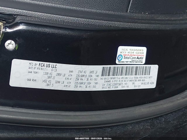 Продаж на аукціоні авто 2019 Chrysler Pacifica Touring L Plus, vin: 2C4RC1EG5KR738072, номер лоту: 46007555