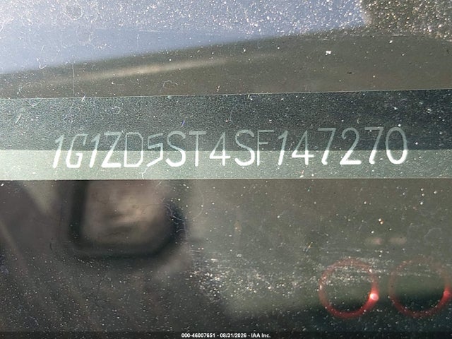 1G1ZD5ST4SF147270 Chevrolet Malibu Fwd 1lt