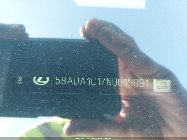 Aukcja sprzedaży 2022 Lexus Es 300h, vin: 58ADA1C17NU015091, numer aukcji: 46007772