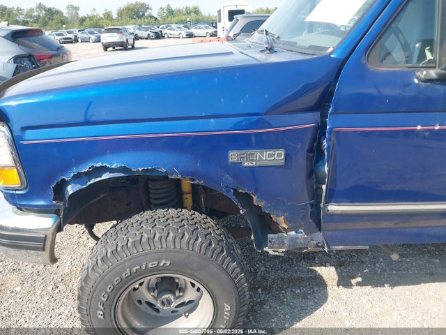 1996 Ford Bronco U100 მანქანა იყიდება აუქციონზე, vin: 1FMEU15HXTLB67818, აუქციონის ნომერი: 46007795