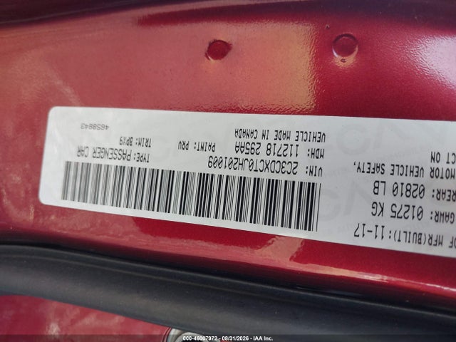 Продажа на аукционе авто 2018 Dodge Charger R/t Rwd, vin: 2C3CDXCT0JH201009, номер лота: 46007972