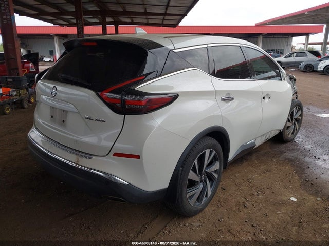 2022 Nissan Murano Sl Intelligent Awd მანქანა იყიდება აუქციონზე, vin: 5N1AZ2CS9NC116480, აუქციონის ნომერი: 46008146