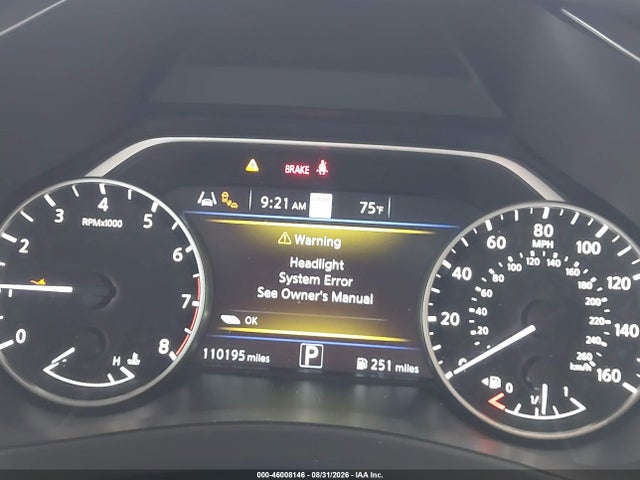2022 Nissan Murano Sl Intelligent Awd მანქანა იყიდება აუქციონზე, vin: 5N1AZ2CS9NC116480, აუქციონის ნომერი: 46008146