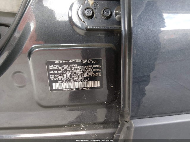 2017 Subaru Forester 2.5i Premium მანქანა იყიდება აუქციონზე, vin: JF2SJAGC2HH575243, აუქციონის ნომერი: 46008322