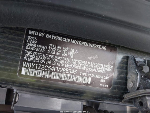 BMW I3 2015 WBY1Z2C54FV286345 Image 9