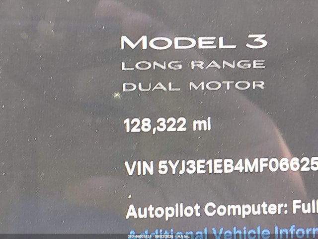 Tesla Model 3 Long Range Dual Motor All-wheel Drive 2021 5YJ3E1EB4MF066251 Image 14