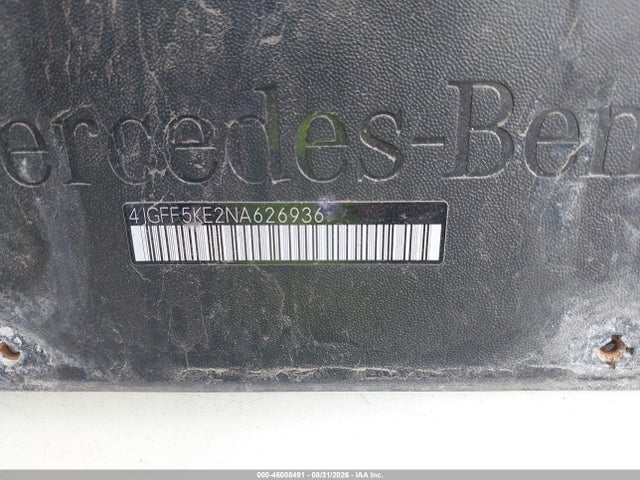 46008491 :رقم المزاد ، 4JGFF5KE2NA626936 vin ، 2022 Mercedes-benz Gls 450 4matic مزاد بيع