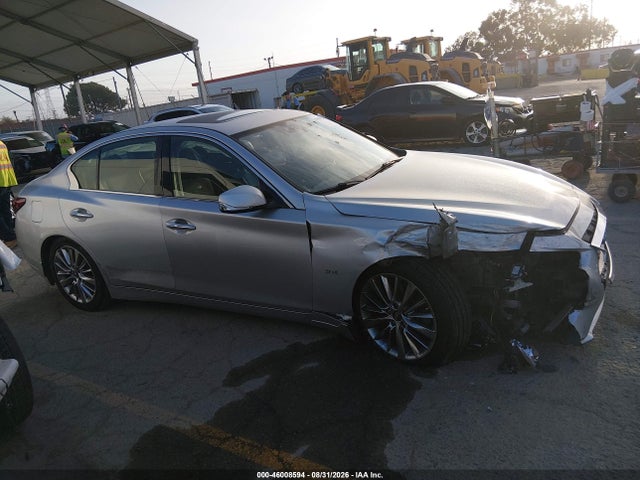 2018 Infiniti Q50 3.0t Luxe მანქანა იყიდება აუქციონზე, vin: JN1EV7AP1JM358863, აუქციონის ნომერი: 46008594