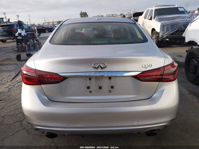 2018 Infiniti Q50 3.0t Luxe მანქანა იყიდება აუქციონზე, vin: JN1EV7AP1JM358863, აუქციონის ნომერი: 46008594
