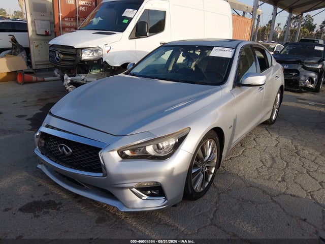 2018 Infiniti Q50 3.0t Luxe მანქანა იყიდება აუქციონზე, vin: JN1EV7AP1JM358863, აუქციონის ნომერი: 46008594