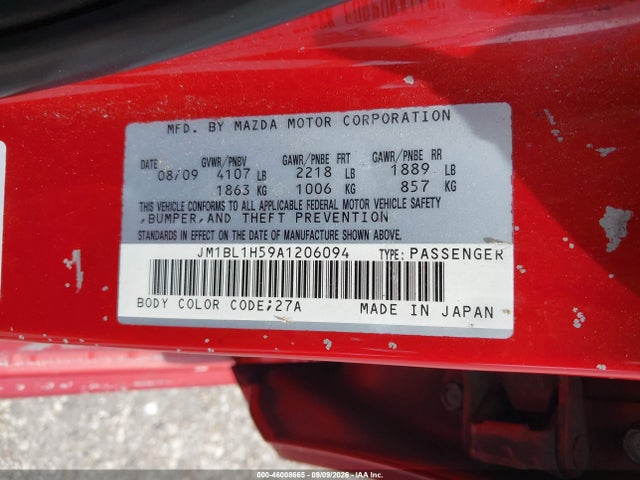 Aukcja sprzedaży 2010 Mazda Mazda3 S Grand Touring, vin: JM1BL1H59A1206094, numer aukcji: 46008665