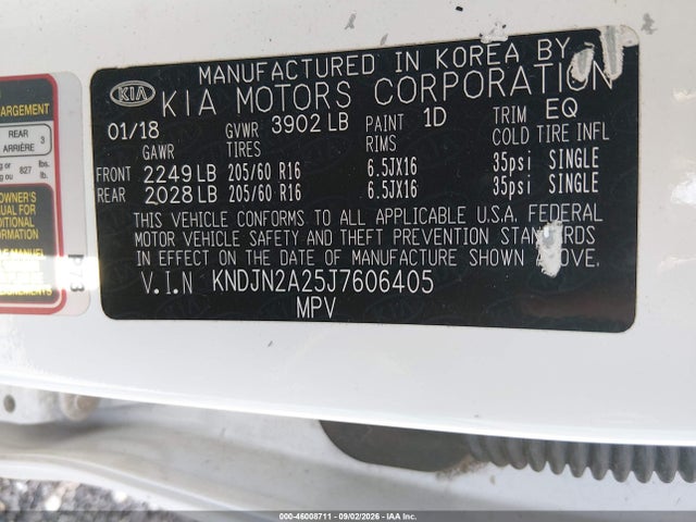 KIA Soul 2018 KNDJN2A25J7606405 Image 9