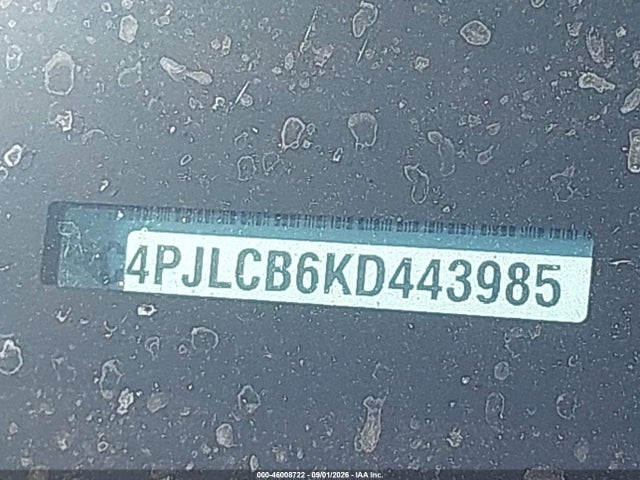46008722 :رقم المزاد ، 1C4PJLCB6KD443985 vin ، 2019 Jeep Cherokee Latitude Fwd مزاد بيع