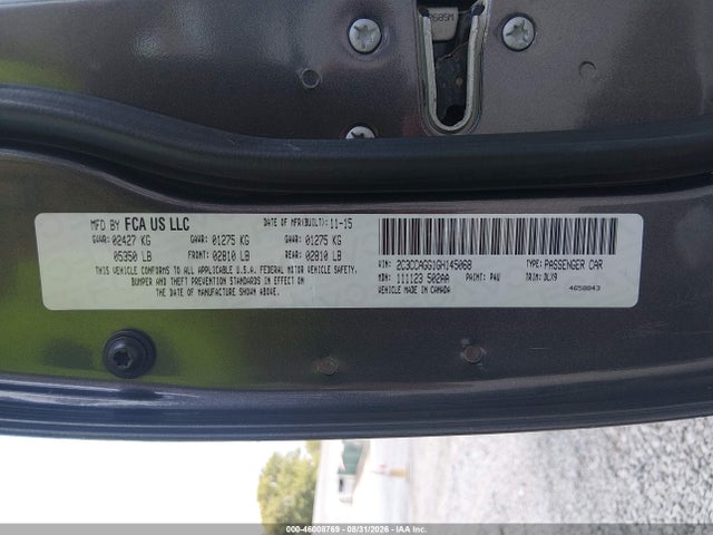 Продажа на аукционе авто 2016 Chrysler 300 300s, vin: 2C3CCAGG1GH145068, номер лота: 46008769