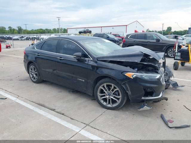 Auction sale of the 2019 Ford Fusion Hybrid Titanium, vin: 3FA6P0RU6KR166205, lot number: 46009330