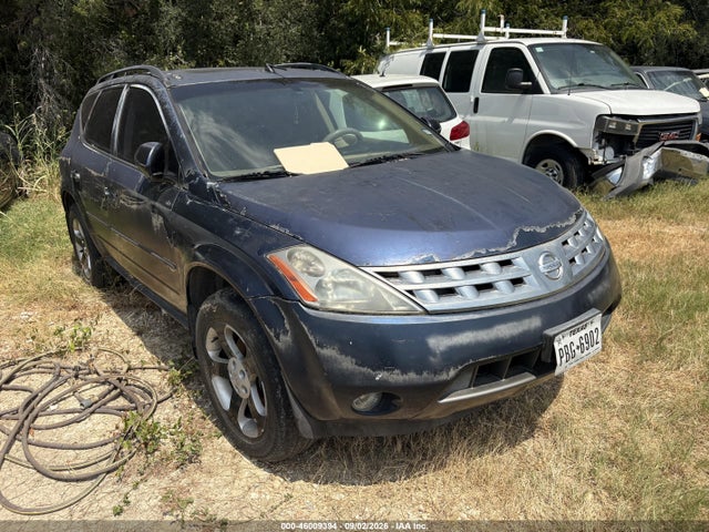2004 Nissan Murano Sl მანქანა იყიდება აუქციონზე, vin: JN8AZ08W54W318626, აუქციონის ნომერი: 46009394