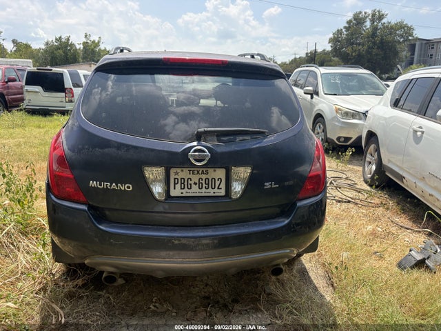 2004 Nissan Murano Sl მანქანა იყიდება აუქციონზე, vin: JN8AZ08W54W318626, აუქციონის ნომერი: 46009394