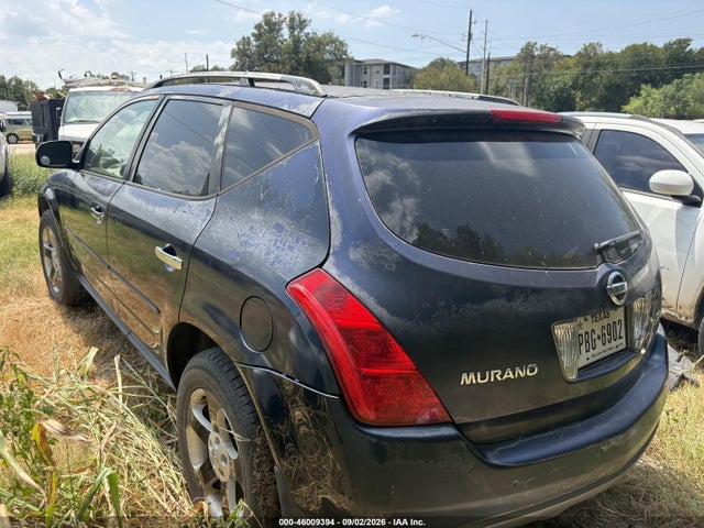 2004 Nissan Murano Sl მანქანა იყიდება აუქციონზე, vin: JN8AZ08W54W318626, აუქციონის ნომერი: 46009394
