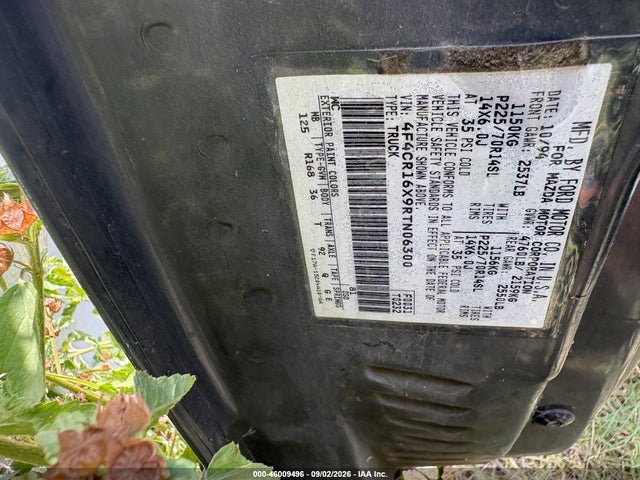 46009496 :رقم المزاد ، 4F4CR16X9RTN06300 vin ، 1994 Mazda B4000 Cab Plus مزاد بيع