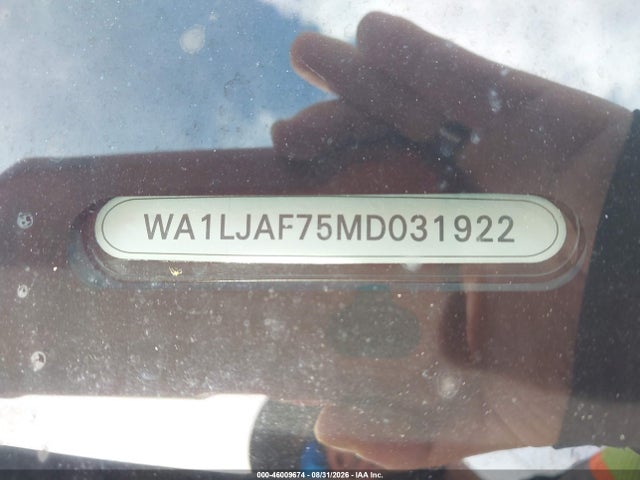 46009674 :رقم المزاد ، WA1LJAF75MD031922 vin ، 2021 Audi Q7 Premium Plus 45 Tfsi Quattro Tiptronic مزاد بيع