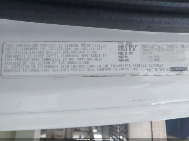Aukcja sprzedaży 2015 Freightliner M2 106 Medium Duty, vin: 3ALACXCY1FDGM0067, numer aukcji: 46009683