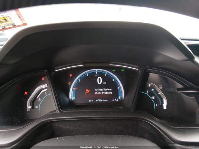 2019 Honda Civic Lx მანქანა იყიდება აუქციონზე, vin: SHHFK7H36KU424796, აუქციონის ნომერი: 46009717